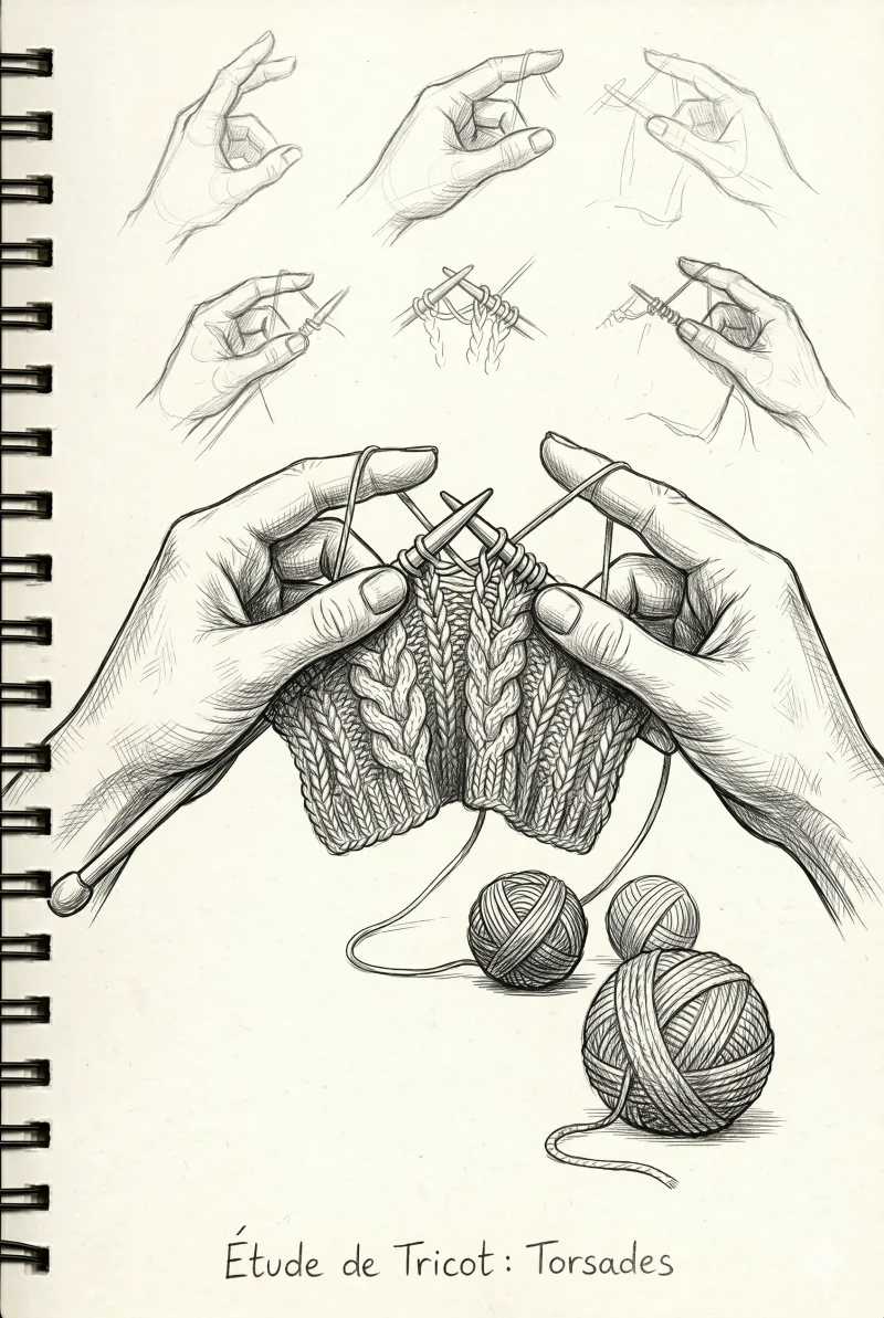 Carrés tricotés